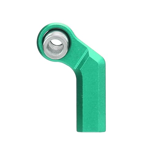 4PCS RC Link Rod Ends M4 Curved CW Alloy 7mm Ball Head Set Steering Upgrade Replacement Parts for 1/10 Scale Model Cars with Clockwise Thread Design Enhanced Performance (Green) - color: Green