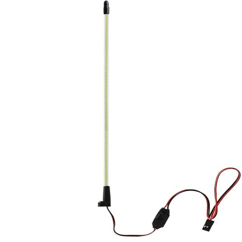 Flexible LED RC Antenna Light, Cuttable RC Antenna Tube with LED Strip Whip Lights, Easy Plug-and-Play, Illuminated RC Glow Antenna for RC Cars Boats Night Racing, Mint Green - color: Mint Green