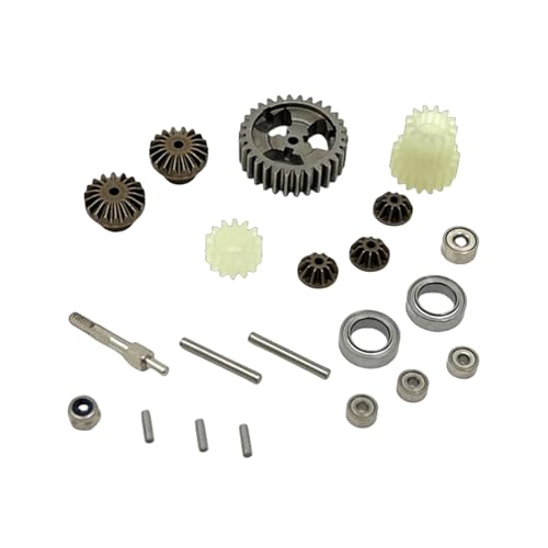 RC Car Gearbox Gear and Bearings Set RC Model Vehicle Parts Transmission Gear for Wltoys