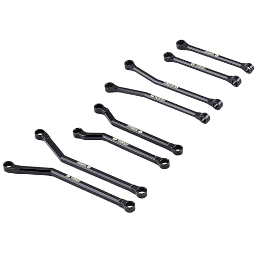 Brass High Clearance Chassis Links Set for Axial SCX30 1/30 RC Crawler Car Upgrades,Black Coating - style: Brass