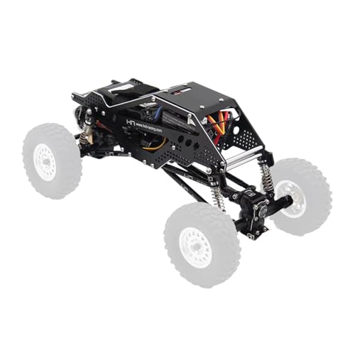 Alloy Frame Chassis Kit, Precision Aluminum Crawler Body Panels with Link Mounting Points, Stable Operation for SCX24 Remote Control Car