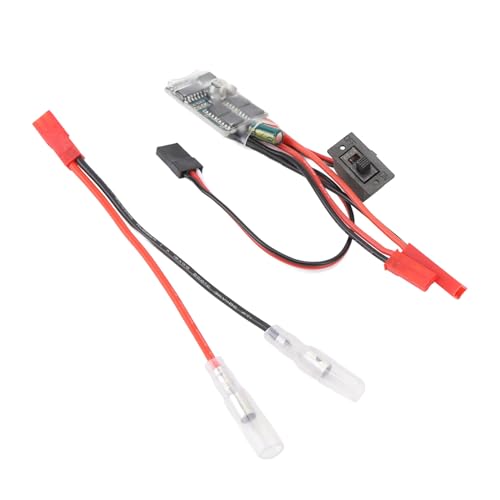SUNGOOYUE RC 30A Brushed ESC, 2 Way Electronic Speed Controller with Brake Function, Compatible with 030 050 180 370 Brushed Motors, for 1/16 1/18 /24 Scale Cars and Boats
