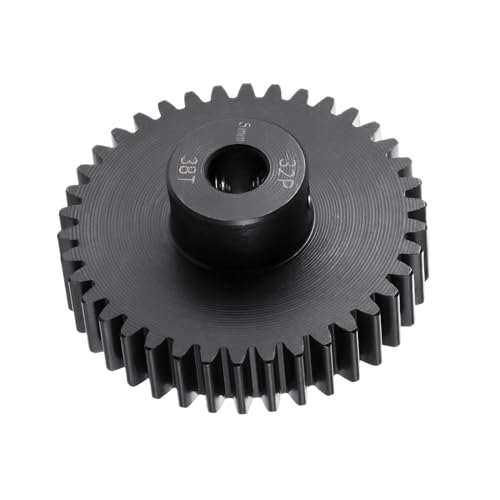 Steel 32P 5mm Pinion Gear 38T Motor Gears for 1/10 1/8 RC Car Parts - size: 38T