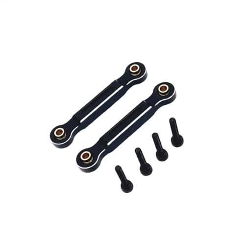 Rc Upgrade Spare For MJX 14211 1/14 Metal Front Steering Rod Steering Links RC Car Upgrade Parts Accessories(Black) - color: Black