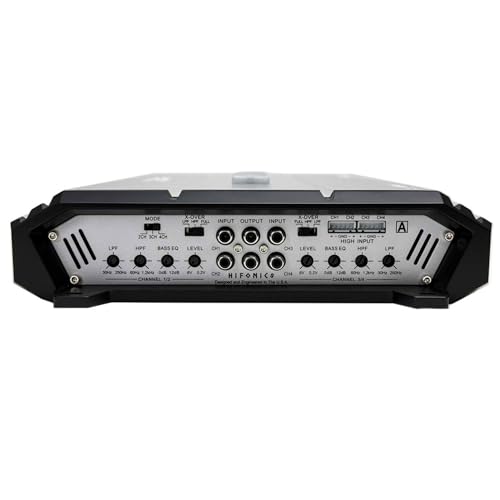 Hifonics Zeus ZXX 1000 Watt Max Class D Monoblock Car Audio Amplifier Amp with Bass Knob and Remote, Variable Crossovers, ZXX-1000.4, Silver - style: 1000 Watt Monoblock