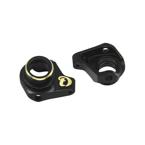 Hobby Details Aluminum Rear Axle Gear Box Skid Link Wheel Upgrade Set for 1/30 Axial SCX30 Jeep Wrangler RC Cars, Black and Gold (Brass kunckles) - color: Brass Kunckles