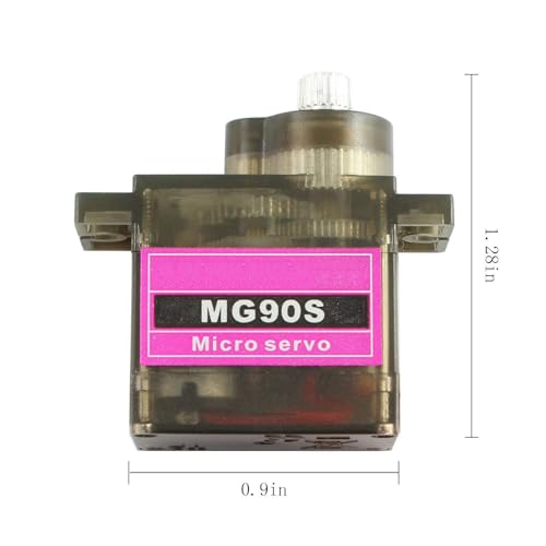2pcs MG90S 9g Metal Gear Micro Tower Pro Servo Upgraded SG90 Digital Micro Servos for RC Vehicle Helicopter Boat Car Models