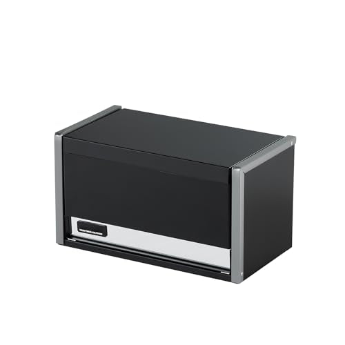 VEVOR Metal Tool Box, 8.6-inch, Portable Metal Tool Box with 3 Drawers, Small Tool Chest with EVA Liners and PP Feet Pads, Heavy-Duty Steel With Ball Bearing Opening and Powder Coated Finish, Black - size: 3 Drawers-Black
