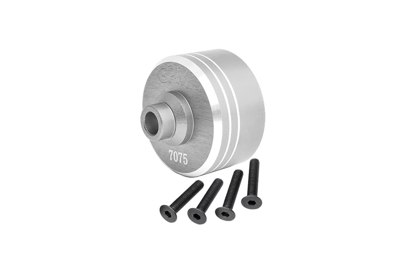 GPM Upgrades Aluminium 7075 Front/Middle/Rear Diff Case 1/10 4Wd XV-02 Pro Chassis(58707)/TT02/Rc Tt02D Drift Spec Chassis(58584) RC Car - color: Titanium