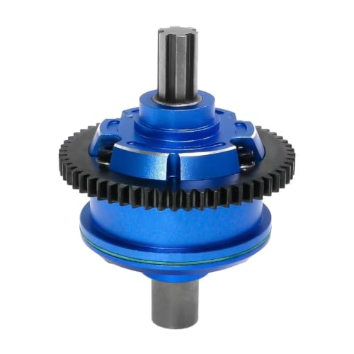 Center Gearbox 57T Diff Metal Upgrades for Mojave 4S for BLX 1/10 | RC Car Upgrades Modify Repair Parts with metal gearbox and 57T diff smooth torque split heat control(Blue 1) - color: Blue 1