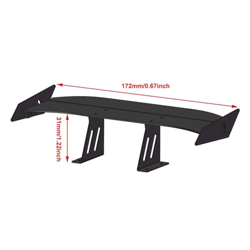 Compatible with Tamiya for TT01 for TT02 for HSP 1/10 RC Road for Racing Drift Car Accessories Parts Wing Set Body Rear Spoiler RC Assortment