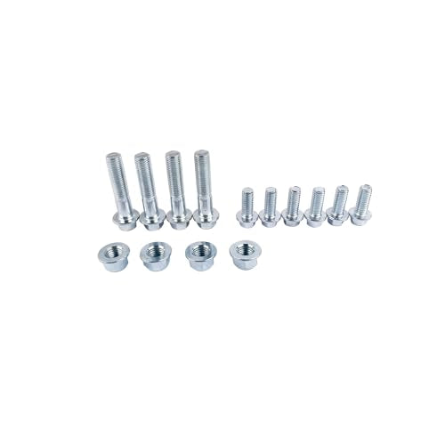 11'' Front Suspension Shock Swing Arm Full Kit Upper Lower Steering Knuckle Spindle Kit Replacement for DIY ATV Quad Bike Buggy Go Kart Parts