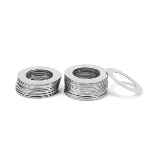 Metal shims, 10/20Pcs,Ss 304 Super Ultra Thin Flat Washer Shim Plain Gasket M9 M10 M12 M13/M14 M15 M16 M17 M18 M20 M22 M25 M30/Thick 0.30Mm/M14*20Mm 20Pcs(Thick 0.5mm,M16*22Mm 20Pcs)
