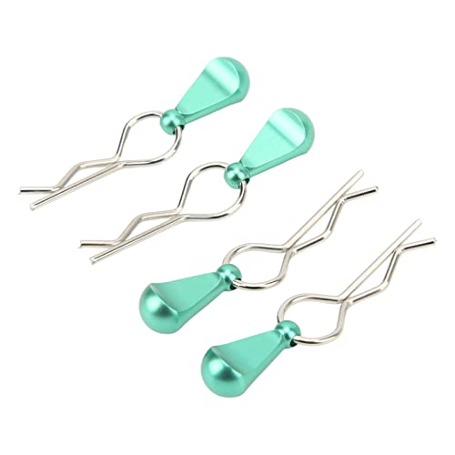 RC Car Body Clips Pull Tabs1/1 RC Body Clips Pins with Pull TabsBody with Tabs for 1/8 Car, /1RC Pins Tabs High Strength 4Pcs Great Durability (Green) - color: Green