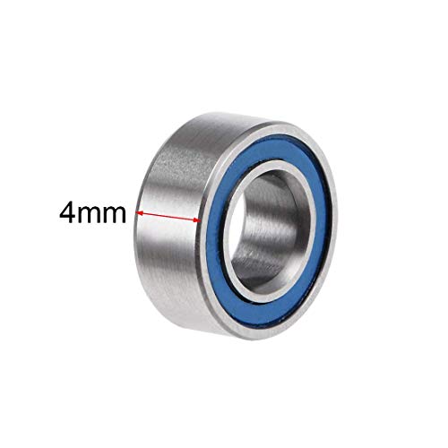 MR105-2RS Ball Bearings 5x10x4mm, Bore Double Sealed Chrome Steel Blue Seal Z2 30pcs.