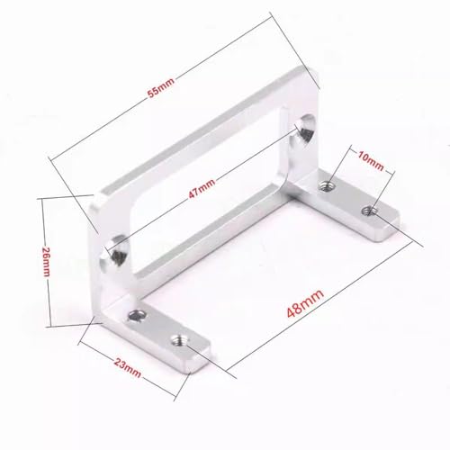 2 Sets RC Servo Mount Bracket Aluminum Alloy Servo Seat for Futaba S3003 Rudder Frame Servo RC Boat Ship Car