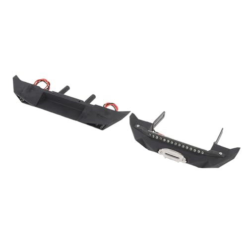 Racing Metal Front Rear Bumper Set Compatible with Axial SCX10 90046 RC Crawler 6061 Aluminum Alloy Collision Kit Mounting Hardware