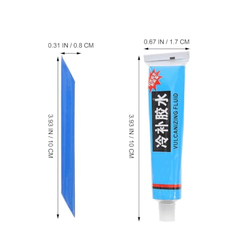 Rc Tire Glue for Tubeless Bike Tire Repair with 5 Adhesive Strips Sturdy Rubber Glue for Road Bicycle for Motorcycle and Outdoor Use