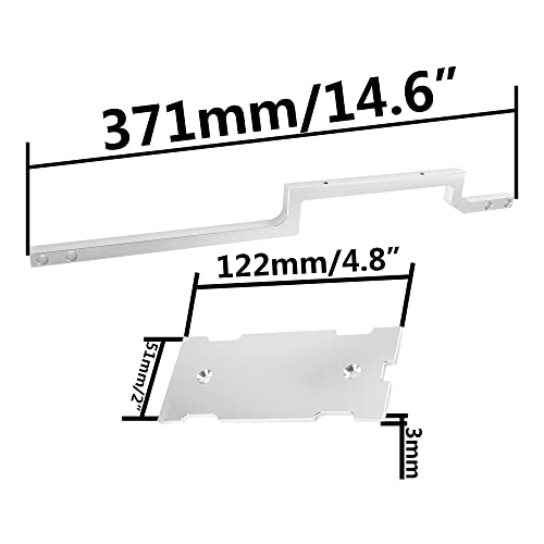 ShareGoo Aluminum Alloy RC Center Brace & Modification 1/5 ESC Mount Compatible with 1/7 Arrma Infraction Limitless RC Car Upgrade Part