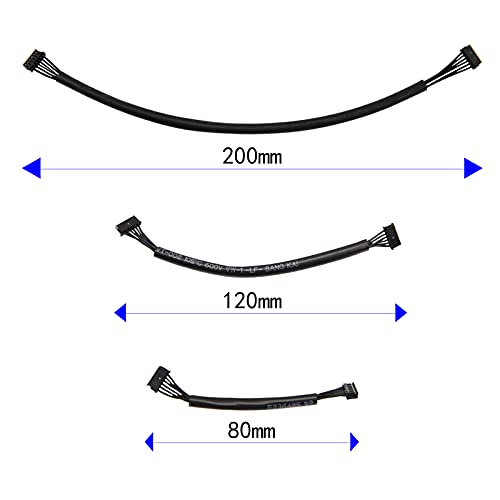 3Pcs Vgoohobby 80/120/200mm Sensor Harness Cable Sensing Adapter Compatible with RC Hobbywing Xerun Series Sensored BL Motor ESC