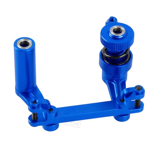 RC Steering Bellcranks Servo Saver Upgrades Part for 1/10 T-Maxx/E-Maxx,Aluminum Steering Bellcranks Servo Saver Hops up,#4945,Navy Blue - color: Navy Blue - (Parts)