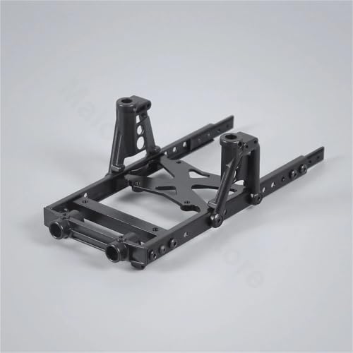 Metal 6x6 Chassis Rails Extended Kit with Shock Towers and Bumper Mount for 1/10 RC Crawler Axial SCX10 90046 90047 Upgrade Part