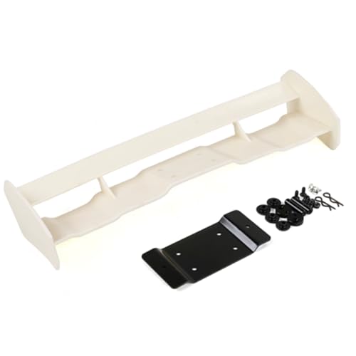 Plastic Rear Wing Tail Kit for 1/5 Hpi Km ROVAN Baja 5b Buggy Rc Car Toys Parts (White) - color: White