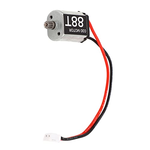 RC Brushed Motor 030 Upgrade Carbon Brush Motor 88T RC Carbon Brushed Motor Replacement Compatible with AXIAL SCX24 1/24 RC Car
