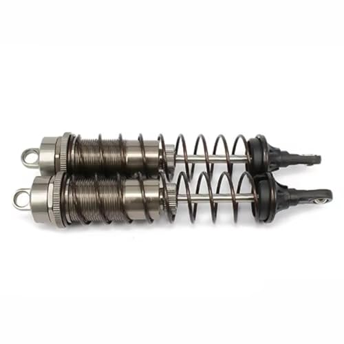Rc Damper Shock Absorber for Hpi 1/8 Aluminum Adjustable RC Shock Absorber Damper 140mm Rc Car for Buggy Truck Crawler Accessories Upgrades Parts Replacement Use(Gray) - size: Gray