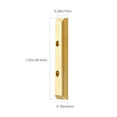 Hobbypark Brass Boulder Bars Weights for 1/24 Axial SCX24 AXI90081 AXI00001 AXI00002 AXI00004 AXI00005 AXI00006 RC Crawler Car Replacement Parts (2-Pack)