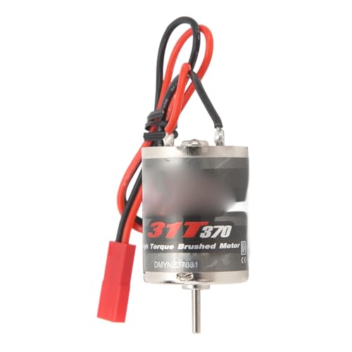 Alomejor 370 RC Motor,High Performance 30000RPM Brushed Motor Stainless Steel Copper Construction for RC Hobbyists Crawlers Racing Enthusiasts