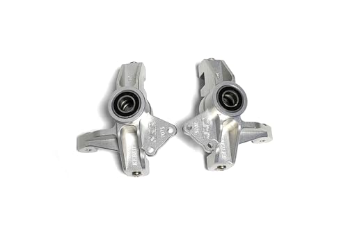 CNC Alu7075 Front Spindle Knuckle for LOSI Super Rock Rey 1/6 8S (Silver) - color: Silver