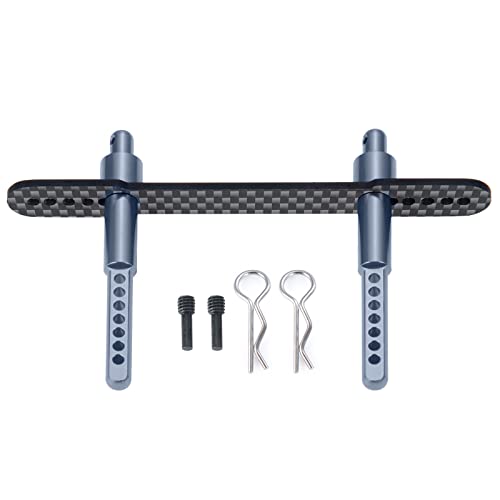 QUE-T Front Rear Body Mount for 1/10 Axial SCX10 II 90046 90047 (Titanium) - color: Titanium