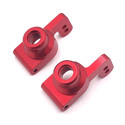 2/Set RC Car Metal Rear Axle Carrier Spare Parts Set for WLtoys 144001 1240191 24018 - Weight Metal - Upgrade Performance and Durability - Easy to Install - - Red - color: Red
