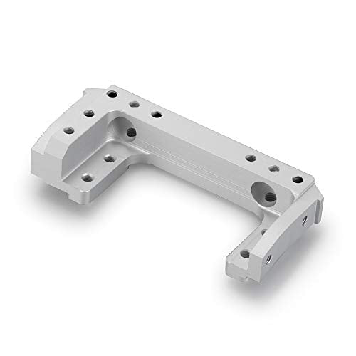 MOHERO Alloy Metal Front Bumper Mount for 1/10 AXIAL SCX10 II 90046 RC Crawler Car (Silver) - color: Silver