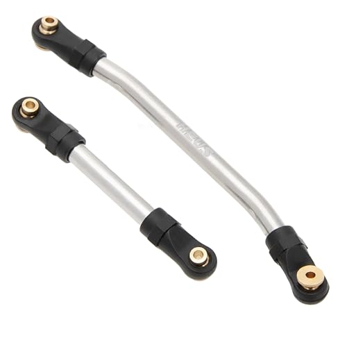MEUS Racing SCX24 Links High Clearance Chassis Links & Steering Links Set for Axial SCX24 C10 Bronco Wrangler 1/24 RC Crawler, Aluminum - color: Aluminum