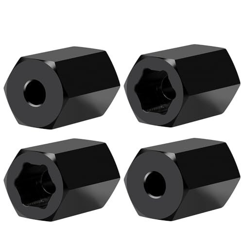 MORLORDY 7mm to 12mm RC Wheel Hex Hubs 4Pcs 18mm Thick Hex Drive Adapters for 1/16 Losi Mini-T 2.0, Mini-B, Mini JRX2, Mini JRXT and All 1/16 RC Car Which Hex is 7MM - color: 18mm