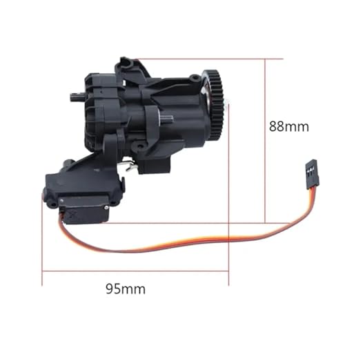 2 Speed Transmission Gearbox with Internal Gears and Servo for 1/10 RC Crawler for TRX4 TRX6 Upgrade Parts