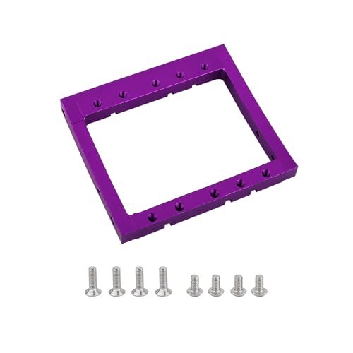 LCG Winch Dual Servo Mounts Bracket for 1/10 RC Rigs Crawler Capra SCX10 II Axle Comp TGH Rails LCG Chassis Kit Upgrade Part (Purple) - color: Purple