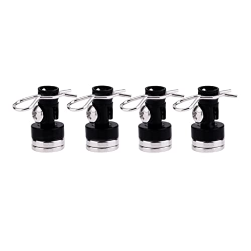 8pcs/Pack Magnetic RC Car Shell Column Invisible Body Post Mount Black