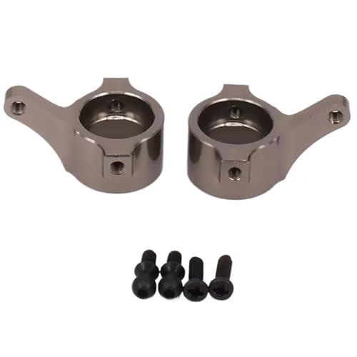 RC Steering Knuckle Block for Hobbico Dromida BX MT SC4.18 Revel 24540 Scorch 1/18 Steering Knuckle Set (L/R) Short Course Truck for Buggy Parts(Titanium) - size: Titanium