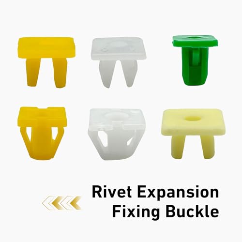 120 PCS Grommet Screw Nuts, Plastic License Plate Fasteners, Self-Tapping Screw Nuts Fasteners, Universal Auto Bumper Fender Retainer Kit for Most Cars (Multicolored)