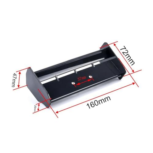 Rc Upgrades Spare For HSP For 94106 94107 94166 1/10 1Pcs Rear Spoiler Tail Wing S279 RC Off-Road For Buggy Truck Car Parts Accessories