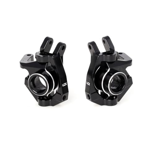 LCX Racing 1/10th RC Crawler Car CNC Aluminum Front Spindle and Carrier Set Steering Knuckle for Losi Lasernut U4 4X4, Upgrades Parts Accessories