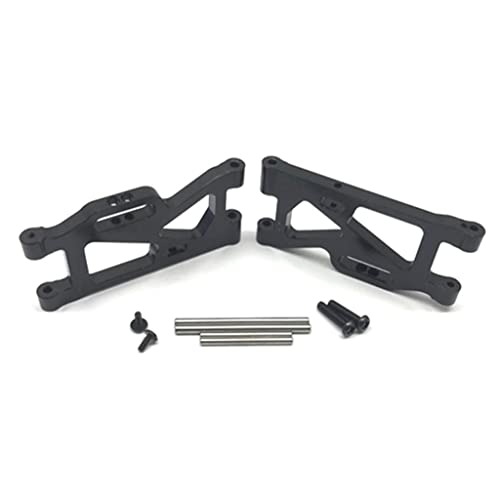 5Pcs 14th RC Car Truck Parts Rear Hub Carriers Set Fits WLtoys 144001 - Upgrade Your Kit with Weight & Aluminum Construction - Perfect for DIY Enthusiasts and - Black, Red - color: Black