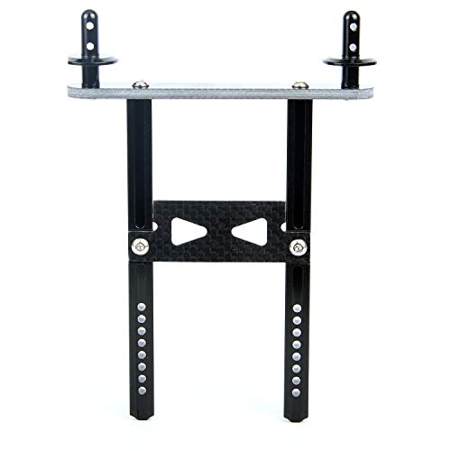 LCX 1/10th RC Crawler Car Aluminum & Carbon Fiber Rear Body Post Mount for TRX4 TRX6, Upgrades Parts Accessories