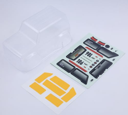 Helidirect HobbyPlus Clear Lexan G-Amour Body - Remote Control Car, RC Cars, RC Crawlers CR-18P 2024 1/18 Scale Toys Spare Parts