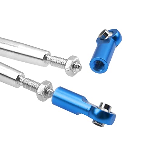 Steel Toe Links Push Rod Steering Links Turnbuckle Rod 5319X 5338R Compatible with Traxxas 1/10 EREVO 2.0 E-Revo Revo Summit RC Upgrade Parts