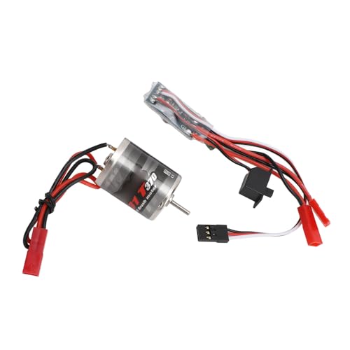 Generic RC Brushed Motor ESC Combo Efficient Stainless Steel Low Noise 31T Brushed Motor and 30A ESC for 1/16 1/18 RC Cars