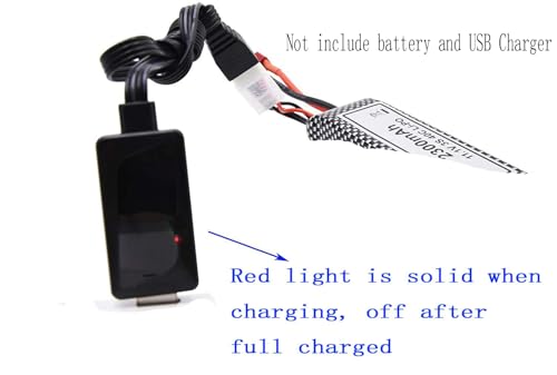 Blomiky 11.1V 1.6A Fast USB Charge Cable with XH-4P Plug fit for 3S 2200mAh 1500mAh Lipo Li-ion Battery / 3S 1.6A USB